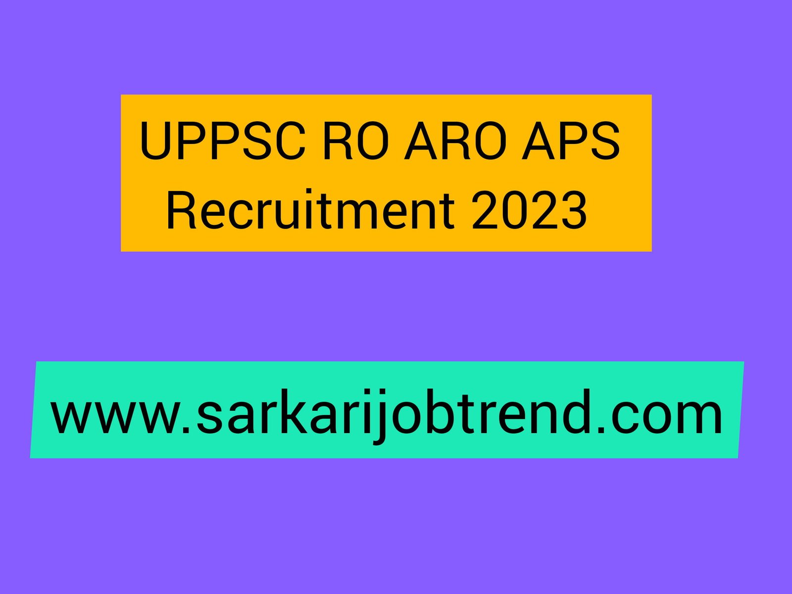 बहुत बङी खुशखबरी uppsc ro aro aps recruitment 2023