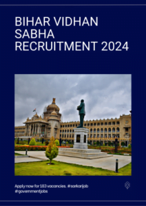 Bihar vidhan sabha recruitment 2024