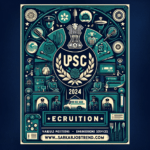 Dall·e 2024 01 17 01. 36. 45 create a professional and eye catching digital poster for the fictional upsc recruitment 2024 as advertised by the fictional website sarkarijobtren
