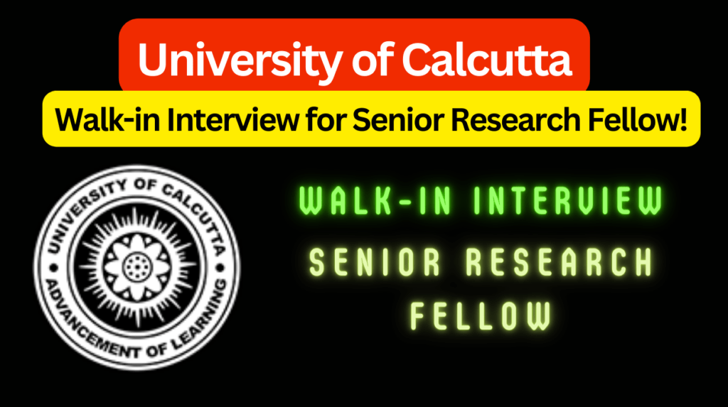 Walk-in interview for senior research fellow at the university of calcutta2024, "university of calcutta recruitment", "senior research fellow vacancy", "dst wb project", "applied physics department cu", "zigbee wireless communication", "dr. Rajarshi gupta", "me/mtech electrical engineering", "instrumentation engineering jobs", "electronics communication engineering", "msc electronic science", "gate qualified srf positions", "net qualified opportunities", "research fellowship in kolkata", "health monitoring system development", "wireless communication research", "academic research careers", "science and technology jobs india", "university of calcutta careers", "srf interview guidelines", "research fellowship eligibility", "university research positions", "consolidated fellowship salary", "academic job application process", "engineering research opportunities", "instrumentation science vacancies"