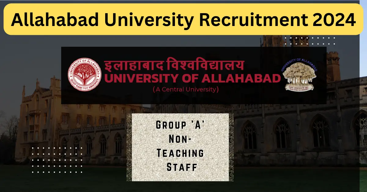 "allahabad university group a recruitment 2024", "non-teaching jobs in allahabad university", "apply for university positions online", "executive and managerial vacancies in education sector", "higher education careers in india", "university job openings 2024", "educational institution employment", "professional opportunities at allahabad university", "academic administration jobs", "technical and scientific officer vacancies", "system analyst careers in academia", "public relation officer in university", "deputy registrar recruitment", "director college development council positions", "engineering jobs in higher education", "allahabad university online application process", "group a non-teaching staff hiring", "university employment advertisement aunt/02/2024", "educational sector job alerts", "allahabad university career opportunities"