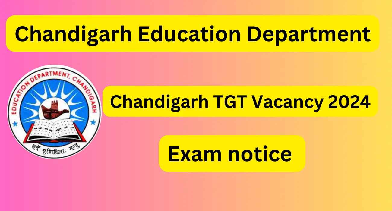 Chandigarh tgt teacher exam notice