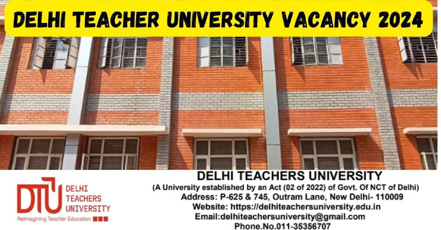 Delhi teacher university vacancy 2024