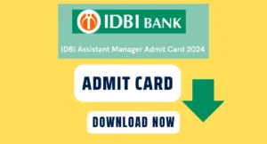 Idbi admit card