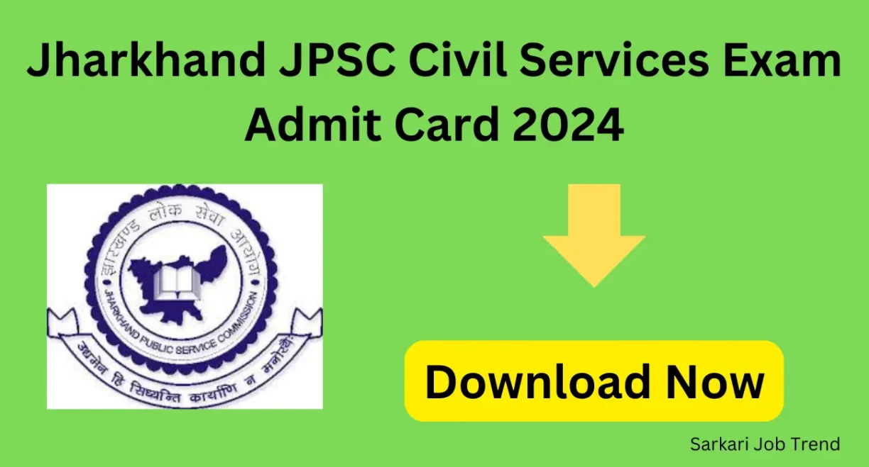 Jharkhand jpsc civil services exam admit card 2024