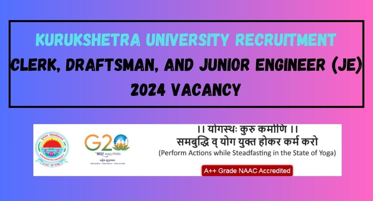 Kurukshetra university recruitment 2024