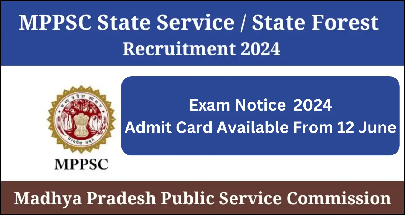 Mppsc state service & forest recruitment 2024