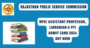 Rpsc admit card