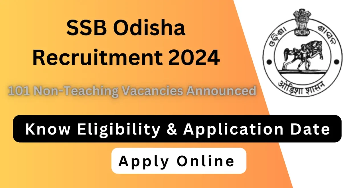 Ssb odisha non-teaching recruitment 2024 banner showcasing various posts available.